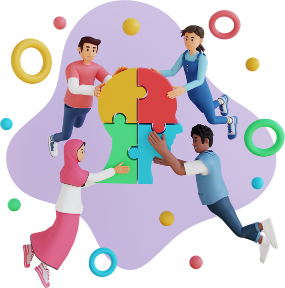 Teamwork Head Puzzle